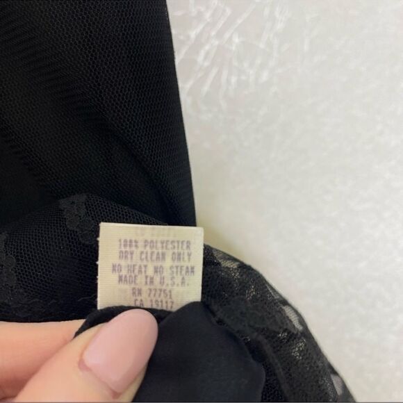 Betsey Johnson Vintage 90’s Asymmetric Tulle Mesh Dress 10 - Picture 2 of 5